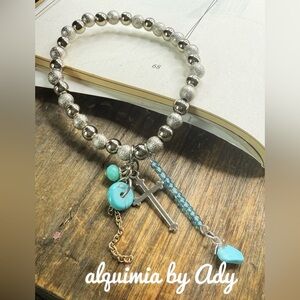 Alquimia Silver and Turquoise Bracelet